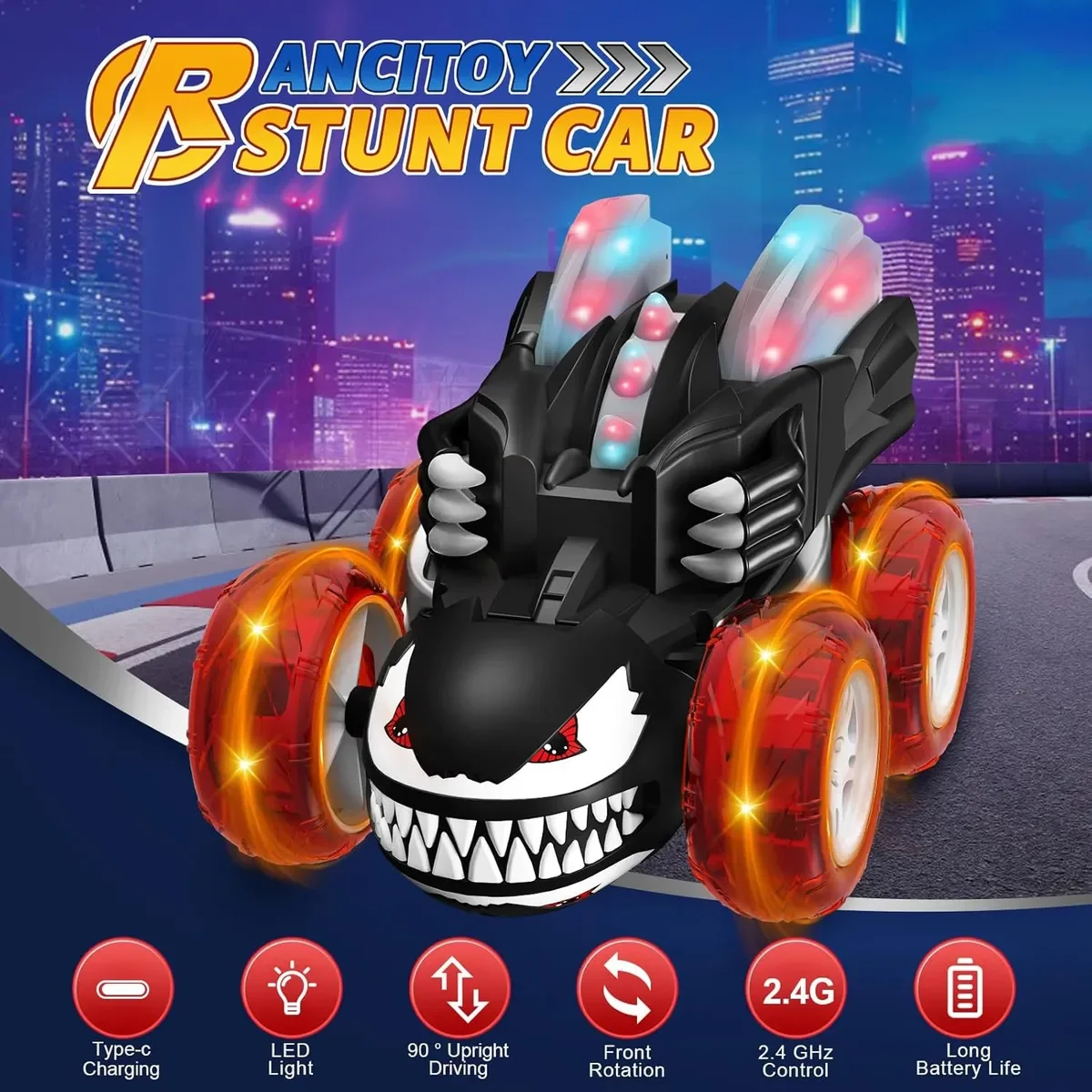 

2.4G spider remote control car remote control toy light remote control dump truck children boy toy