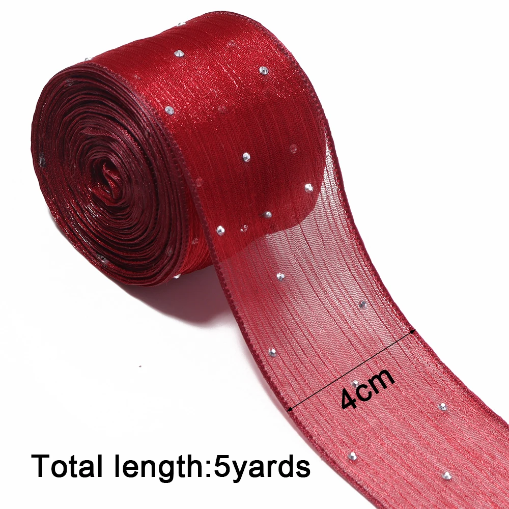 5 Yards / Roll 4cm Blase Plis – Ribbon Organza Roll Bewertung und Preis