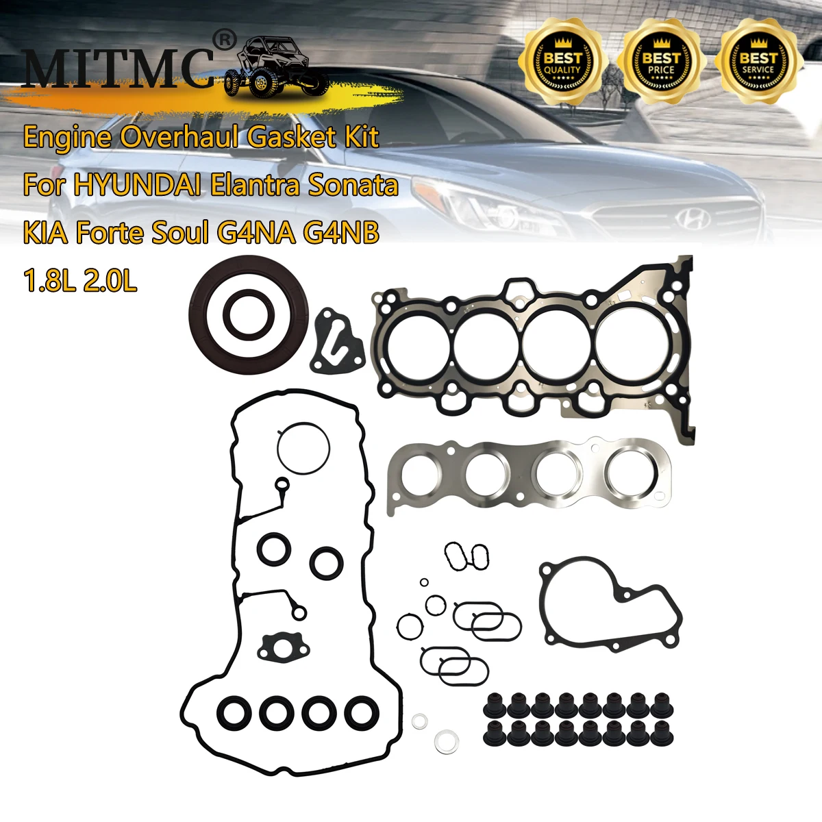 

Engine Overhaul Gasket Kit For hyundai Elantra Sonata for kia Forte Soul G4NA G4NB 1.8L 2.0L