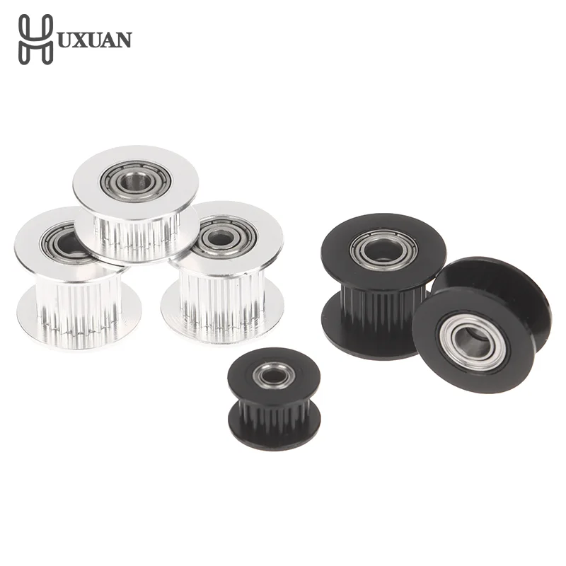 GT2 Idler Timing Pulley 16-Tooth 20-Teeth With 3/4/5mm Aluminium Gear Teeth Width 6/10mm For 3D Printer Parts Timing Belt
