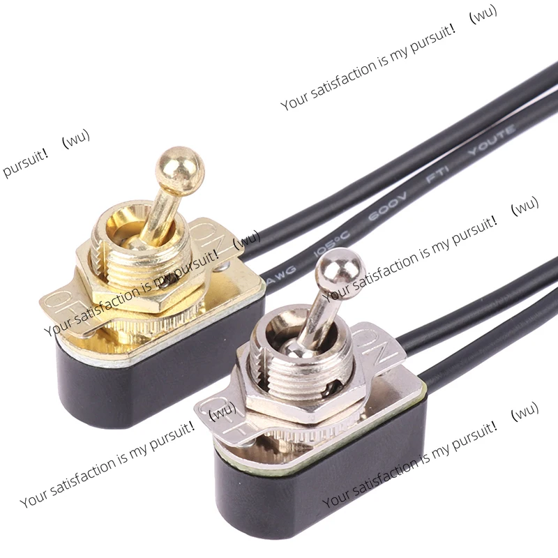 1Pc AC 250V 3A On/Off Prewired Standard Toggle Switch With Wire Cable Contacts Switch Electrical Equipment Accessories