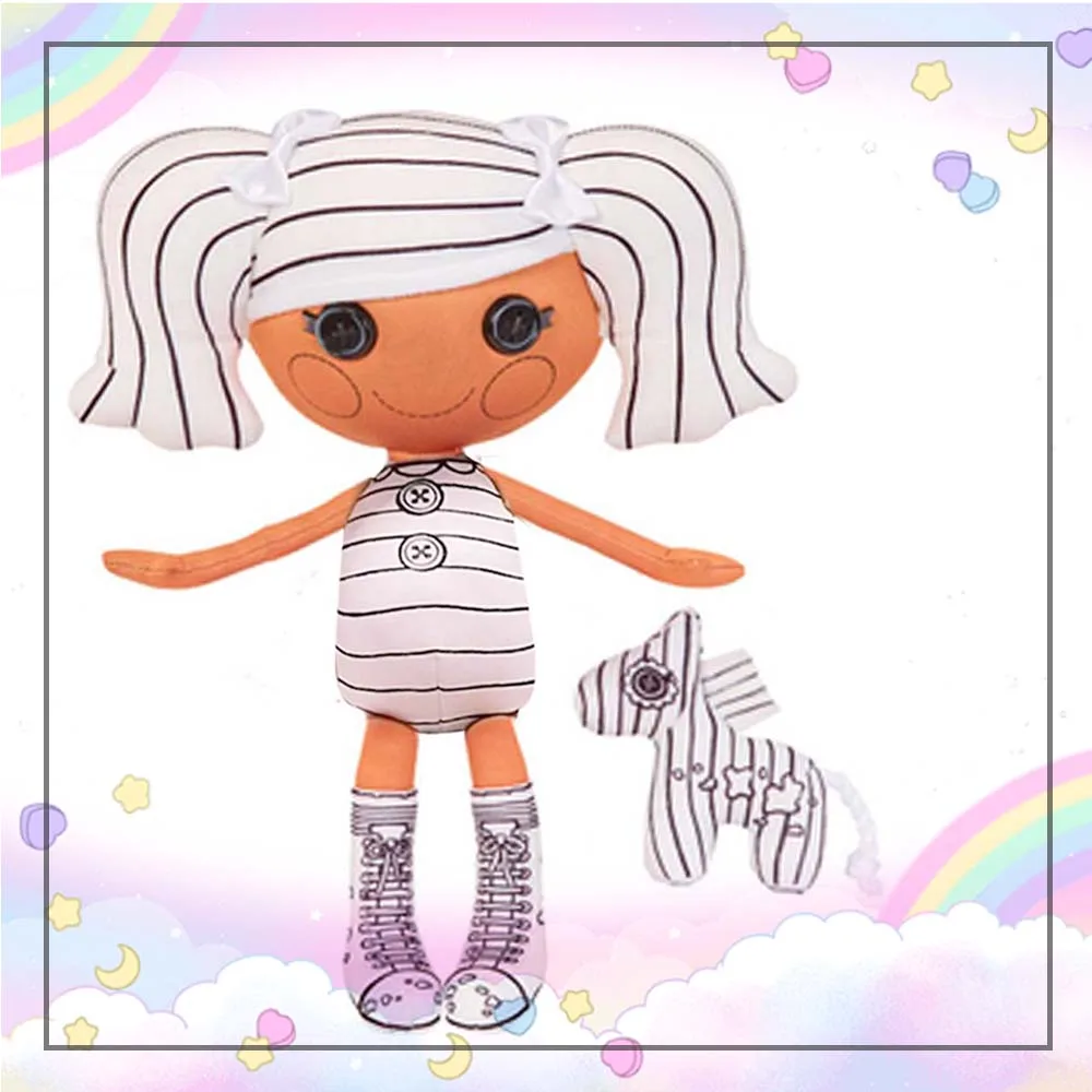 

Милая мягкая плюшевая кукла Lalaloopsy Color Me с набором для домашних животных, детские игрушки, подарки для девочек
