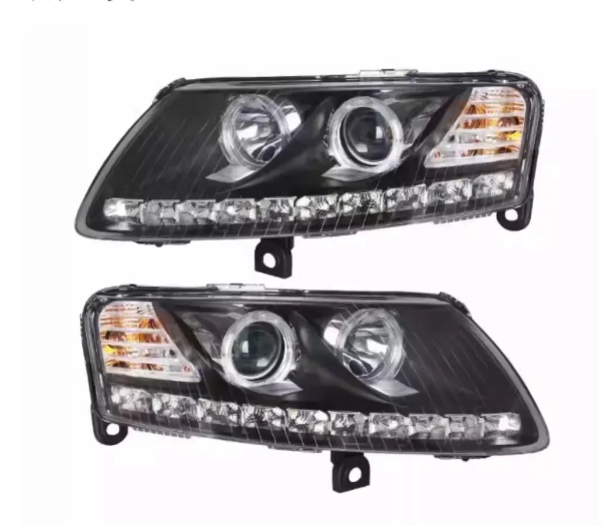 

Led Headlight Daytime Running DRL for Audi A6L 05-11 Angel eye Turn signal