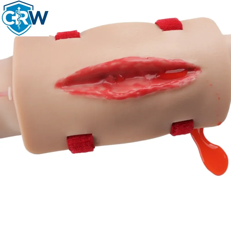 CRW Bestselling PVC Trauma Simulated Wound Practice Module for Nurse Training & Schools Featuring Hemostasis & First-Aid