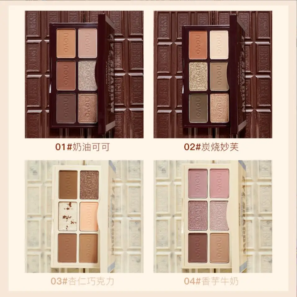 Dazzling 6 Colors Eyeshadow Palette Glitter Matte Smooth Eye Makeup Shiny Highlights Long Lasting Waterproof  Cosmetics  T2190