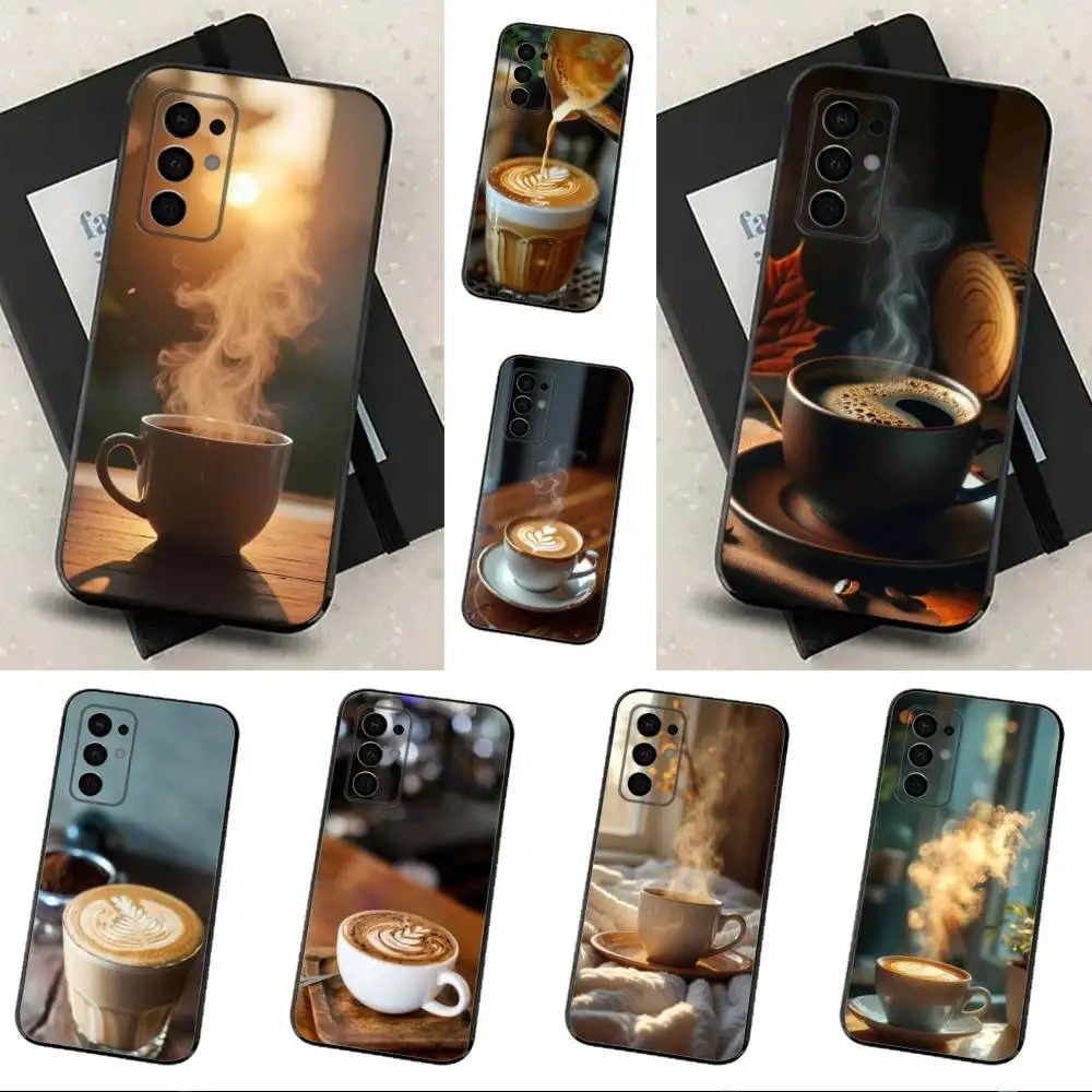 

Top Art Coffee Love Phone Case For Samsung Galaxy A13,A21s,A22,A31,A32,A52,A53,A71,A80,Soft Black Shell