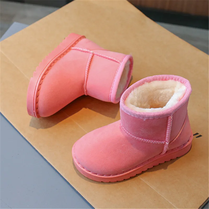 Fashion Children Casual Shoes Girls Boys Cotton Snow Boots Warm Kids Boots Boy Winter Cotton Shoes Sneakers