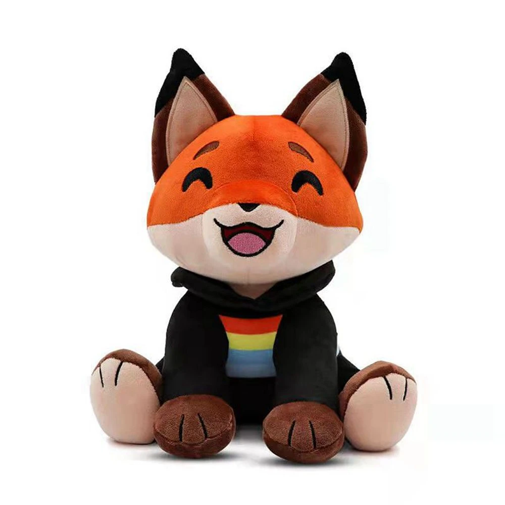 

20CM New Exquisite Kawaii Fox Plush Toy Dress Smile Smart Cartoon Big Tail Doll Festival Gifts For Children Birthday Gifts