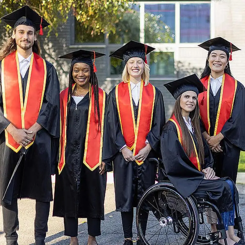 1Pcs accessori per la decorazione della laurea scialle per stola di laurea Unisex per adulti per l'uniforme della celebrazione dei commenti academici