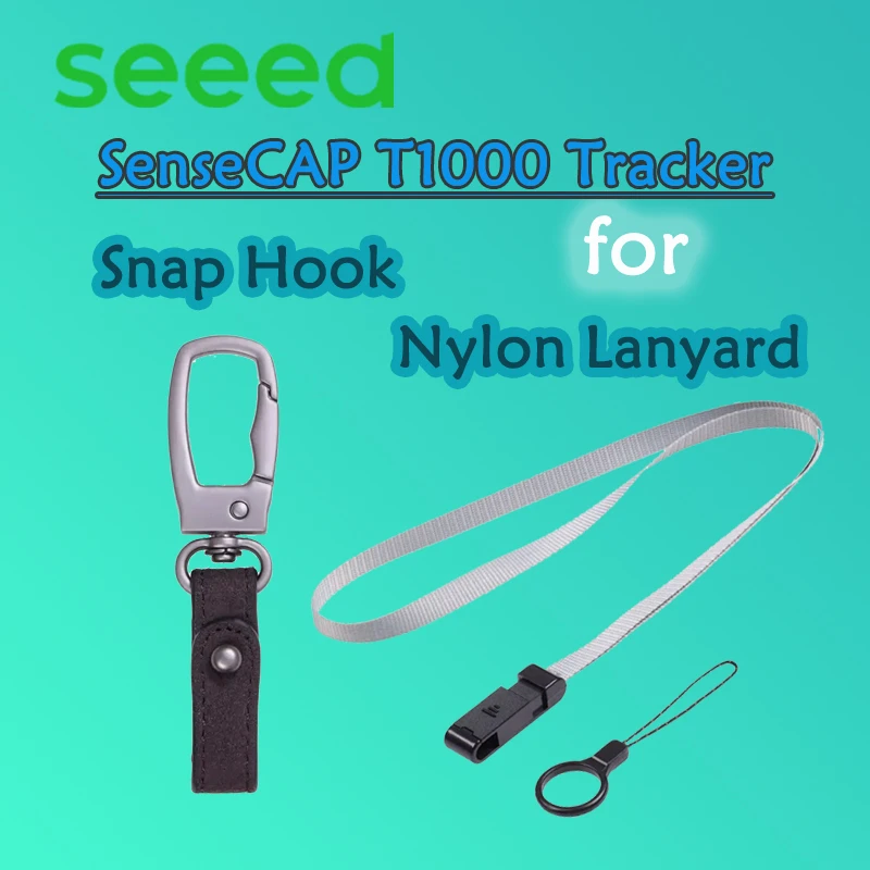 

Карабин или нейлоновый ремешок для трекера SenseCAP T1000 Прикрепляющий трекер к кожаному брелоку для T1000-A/T1000-B/T1000-E