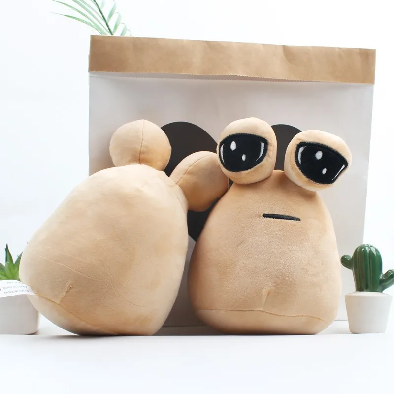 22cm/8.6in Pou Plush Cartoon Alien Toy Kawaii Stuffed Animal Doll Hot Game Figure Gifts for Fans