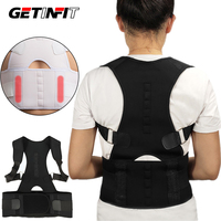 Posture Corrector Magnetic Therapy Clavicle Back Straightener Lumbar Belt Correction Adjustable Shoulder Support Brace Men Women