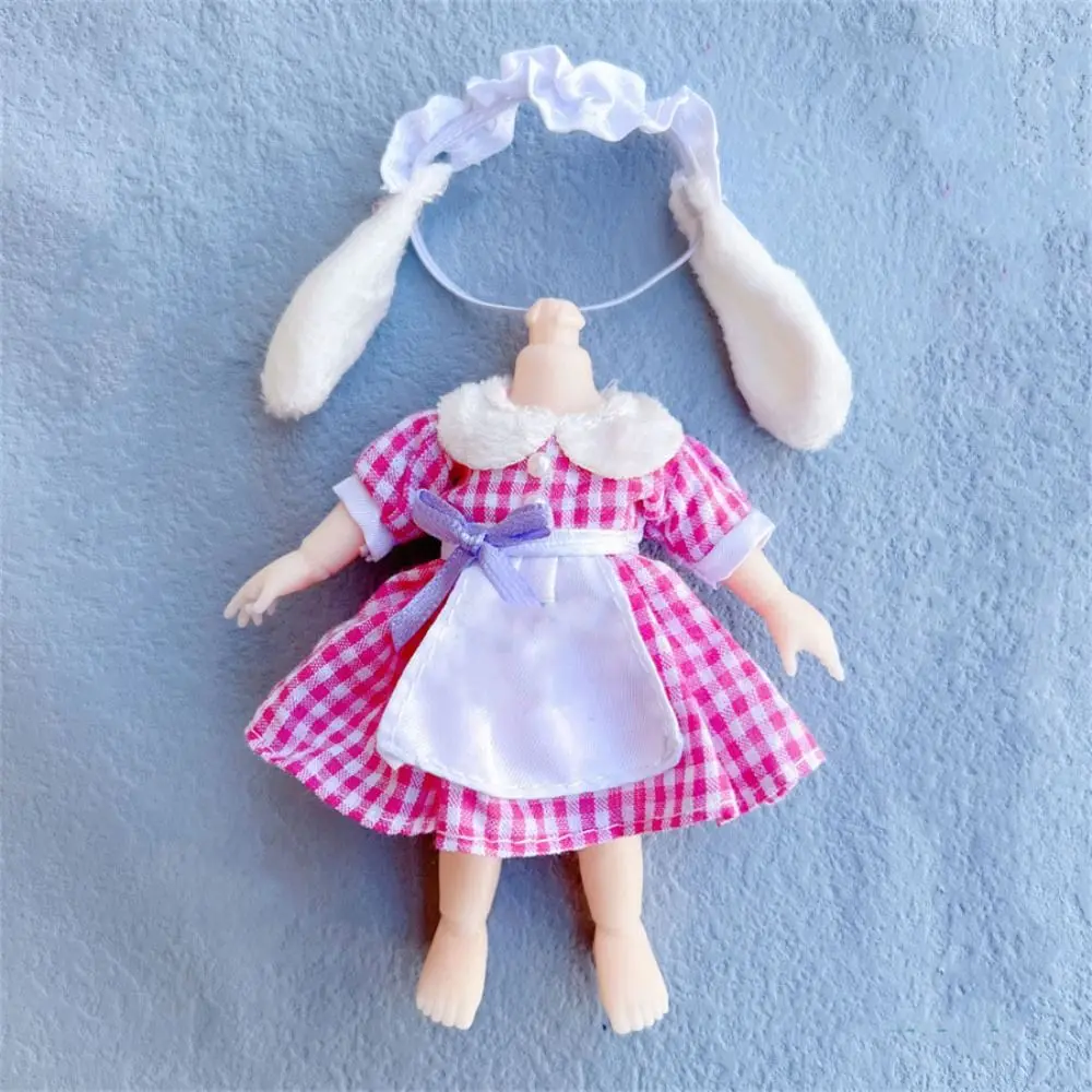 10 Styles Doll Clothes Dresses with Cartoon Hat Plush Animals Animal Doll Outfit Cute Mini 16~17cm Doll Clothes