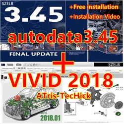Autodata 3.45+ Vivid 2018 Workshop DATA 2018 Atris-Technik Parts Catalog Europe Car Repair Software +Free installation