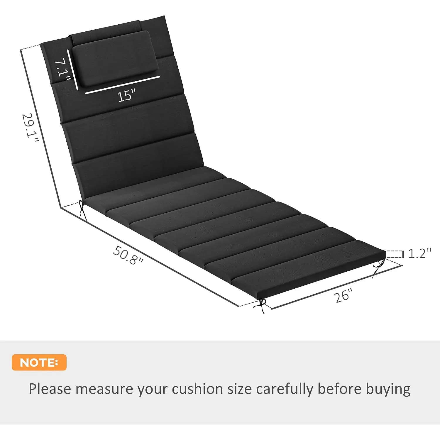 Outdoor Lounge Chair Cushion Set 80