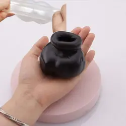 Male Silicone Cock Ring Ball Stretcher Scrotum Testicle Bondage Bag Time Delay Sleeve Penis Rings Bull Bag Ball Sex Toys Men