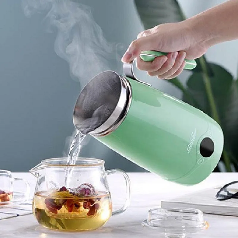 500ml Electric Kettle Travel Boil Water Cup Smart Teapot Office Temperature Adjust Kettle Multifunction Electric Stew Cup 600W