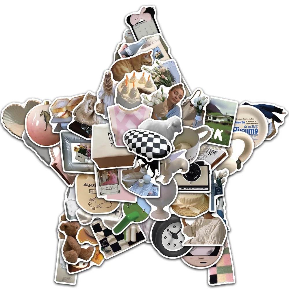 

50/100 шт. корейские наклейки в стиле INS, чехол для телефона для скрапбукинга, гитара, чашка для воды, ваза, фоторамка, велосипед, персонализированный DIY