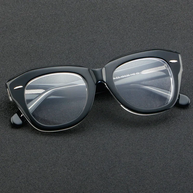 

BETSION Acetate Glasses Frame Men 2023 New Retro Square Prescription Eyeglasses Women Optical Spectacles Eyewear