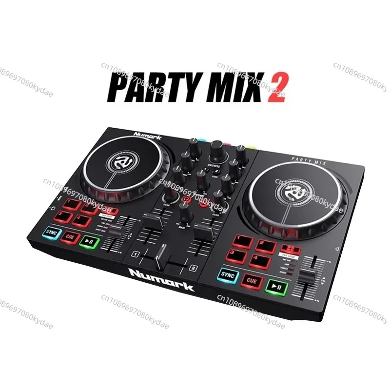 Универсальный DJ-контроллер Partymix Novice для Serato VDJ, профессиональный инструмент для микширования с функцией записи диска и обучающим руководством