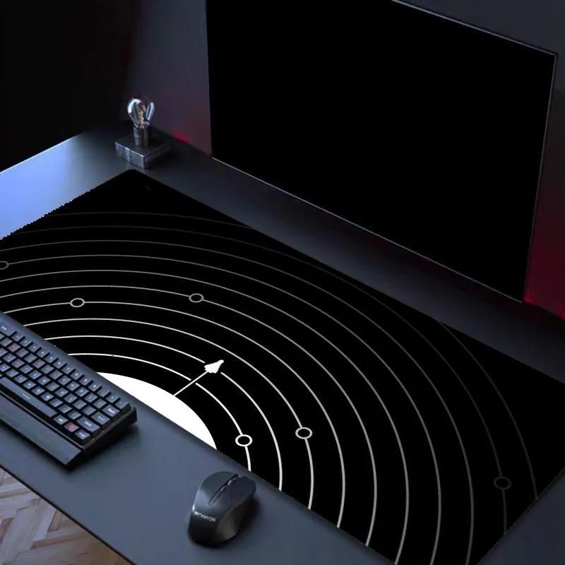 Mouse Pad Gamer Black Line Texture HD New XXL Keyboard Pad Mouse Pad Mouse Pad Black Texture Laptop Rug Anti-Slip Soft Desk Pad