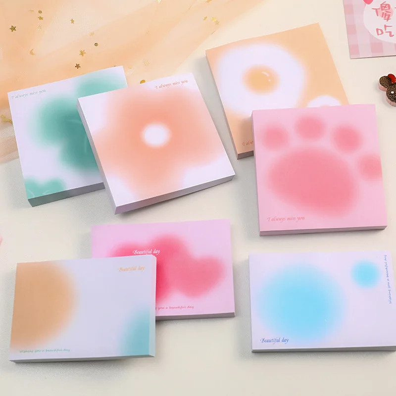 Sticky Notes Pads for Notepad, Papelaria, Paper Stickers, Posted It, Memo Pads, Notebook, Escola, Acessórios de Escritório