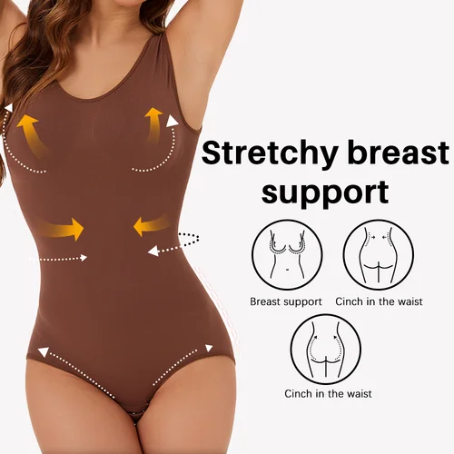 Imagen 2 del producto Body Molasus para mujer, ropa moldeadora adelgazante, corsé reductor, moldeador de cuerpo, ropa interior modeladora, bragas con Control de barriga, calzoncillos de talla grande