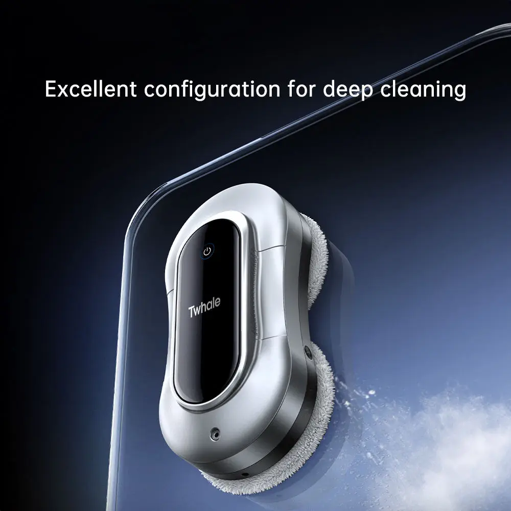 Cordless Electric Portable Fully Automatic Window Cleaning Robot 3+ Modes Long-Lasting Battery Brushless Motor Gyroscope