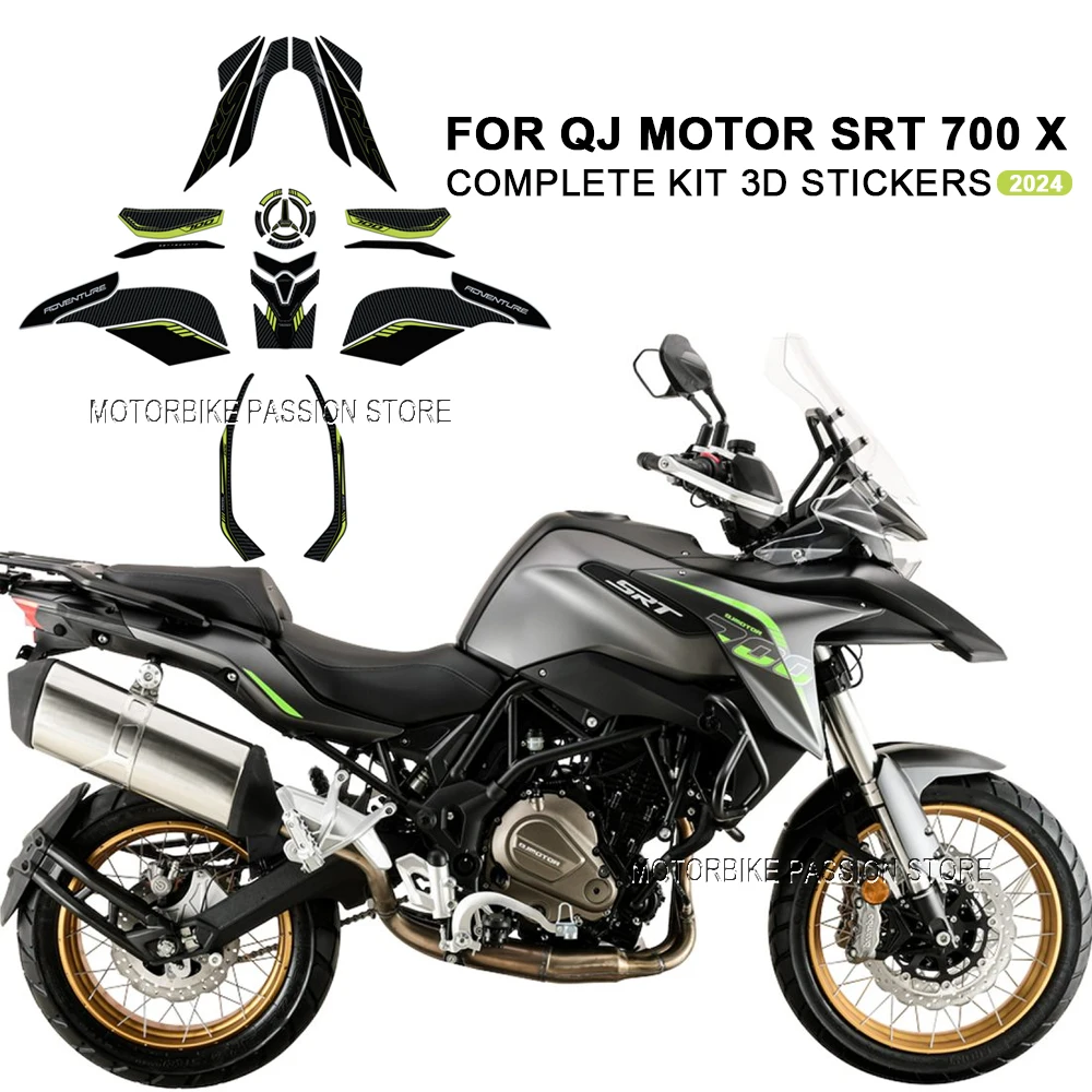 

For QJ Motor SRT 700X srt700x 2024 decoration kit body protection motorcycle accessories stickers Waterproof fuel tank decal