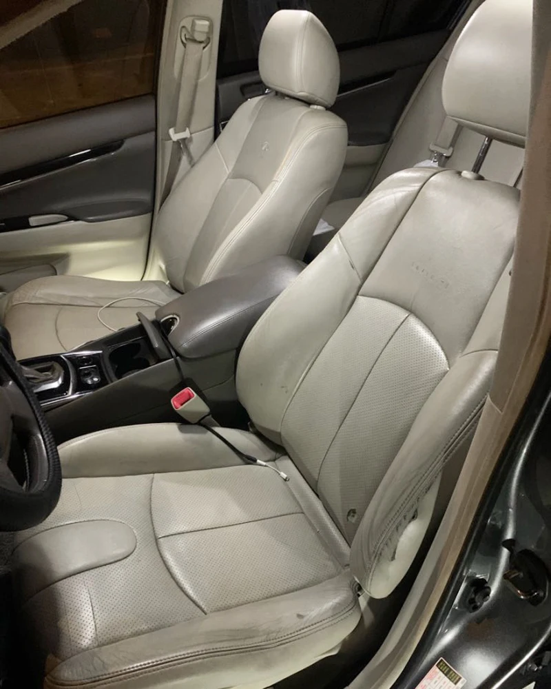 For Infiniti G35 G37 Couple G37x Sedan G25 Seat Covers 2004 2005 2007 2009-2013 Cowhide & PVC Leather Seat Protector Accessories