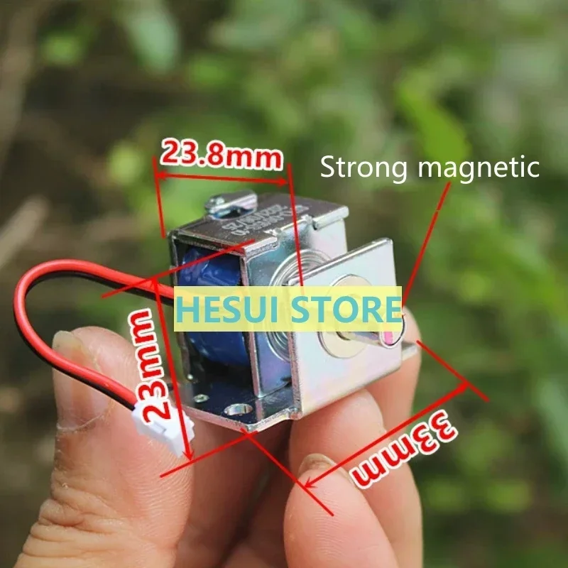 Retractable push-pull miniature frame type power-on suction power-off reset stroke DC5-12V
