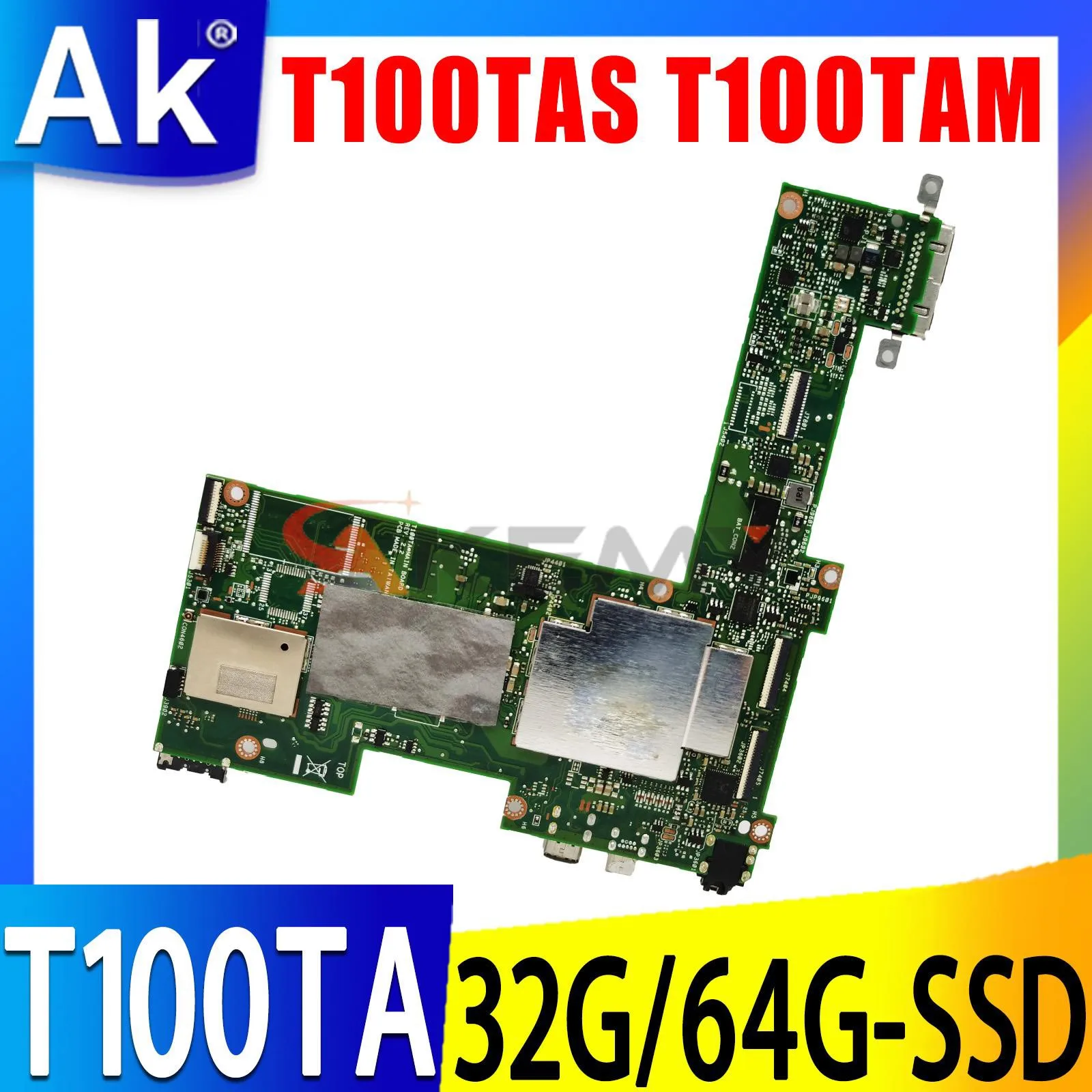 

Shenzhen T100TA Laptop Motherboard 2GB RAM 32G 64G SSD For ASUS T100TA T100TAS T100TAM T100TAN Original Mainboard