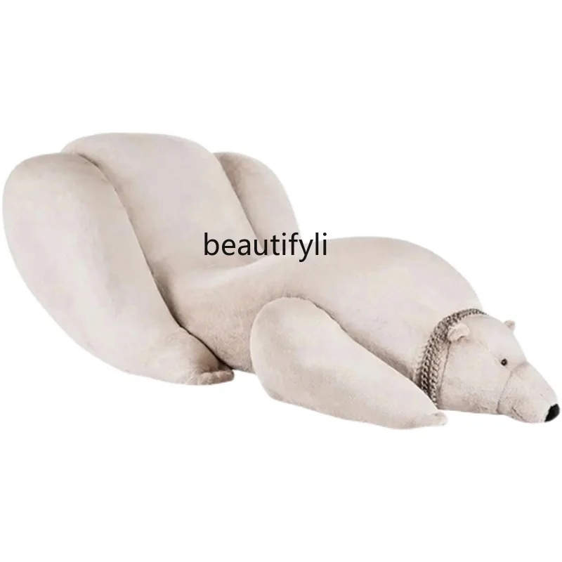 

Polar Bear Sofa Single Shaped Sofa Chaise Longue Large Flat Villa Designer Furniture