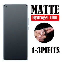3Pcs matte Hydrogel film for realme X2 6 7 x7 8 pro GT master Explorer neo 2  5G XT A9 A5 2020 full cover tpu screen protector