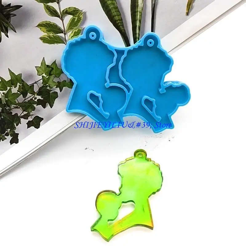 E21F Keychain Silicone Mold Keychain Charm Mold Thanksgiving Resin Epoxy Casting Mold