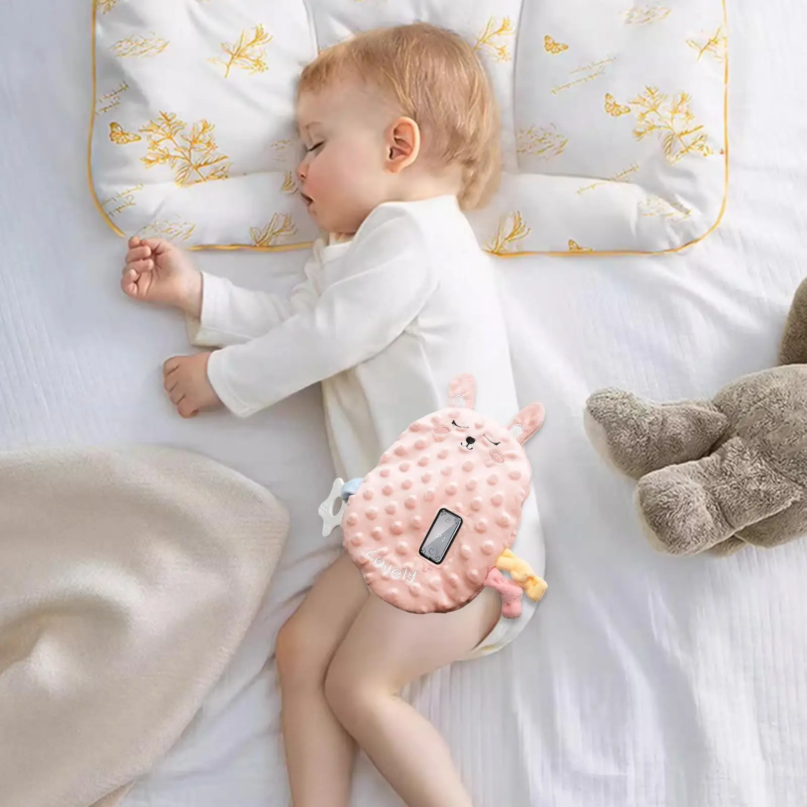 مهديء نوم الطفل 3 أوضاع وسادة ناعمة أوتوماتيكية رفيق مساعد نوم الطفل لراحة اللياقة البدنية والمنزل والعناية بفترة هادئة