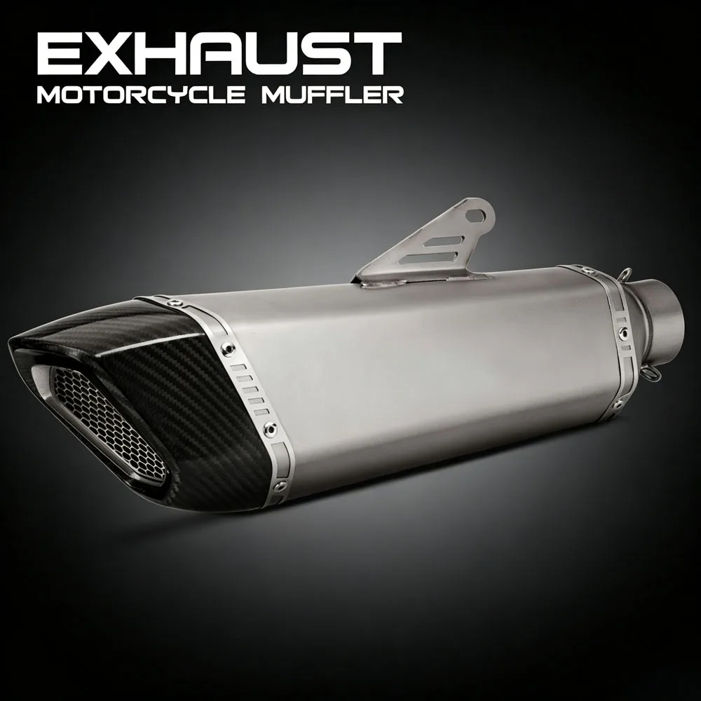 Motorcycle Exhaust Kit Racing Tailpipe Universal 51/60MM Interface K198 Escape Muffler For GSXR1000R CBR1000RR FZ1N Ninja1000SX