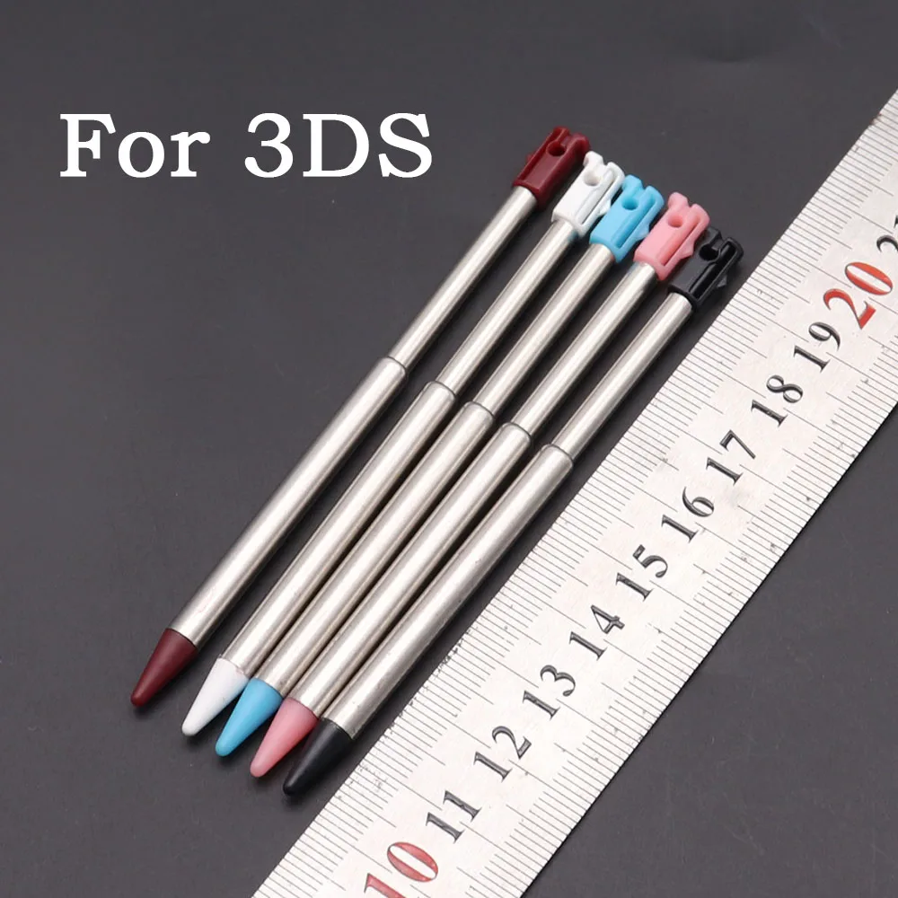 2PCS Adjustable stylus for Nintendo 3DS expandable metal extendable stylusand handwriting pen