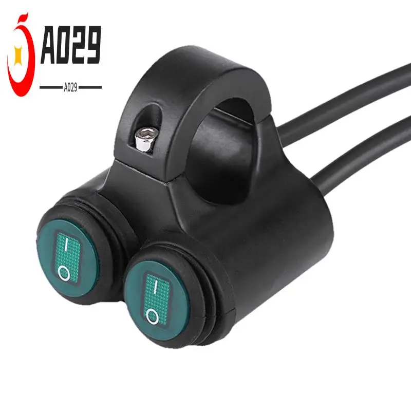 

A029-22Mm Universal Motorcycle Handlebar Headlight Brake Fog Lights Horn Dual Control Button Switch
