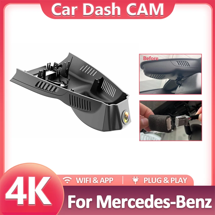 Car DVR Dash Cam Camera Driving Video Recorder For Mercedes-Benz GLA GLA250 GLA200 GLA220 2016 2017 2018 Dashcam 4K 2160P