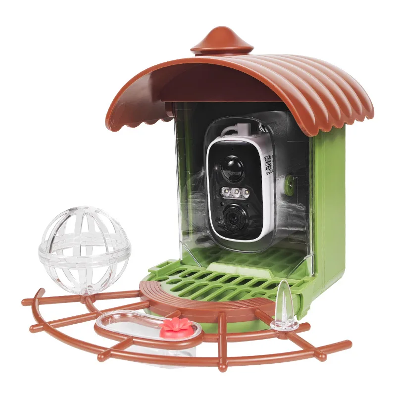 Outdoor Bird Feeder with HD Camera, Solar Powered Smart Feeding Station, 1080P Surveillance for Garden and Yard