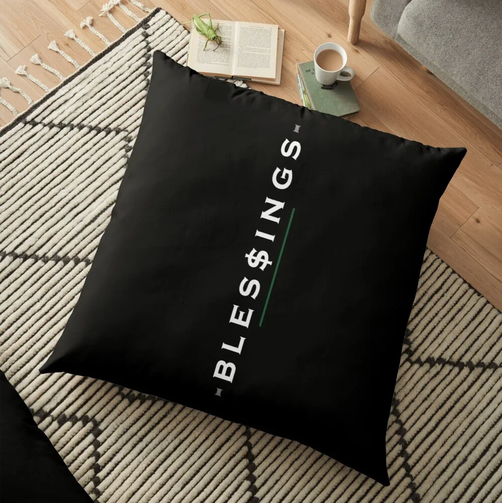 Blessings I Feel Blessed Big Sean $ Straight Up Kanye Edition Print Pillow Cover Sofa Cushion Cover Living Room Bedroom Decor