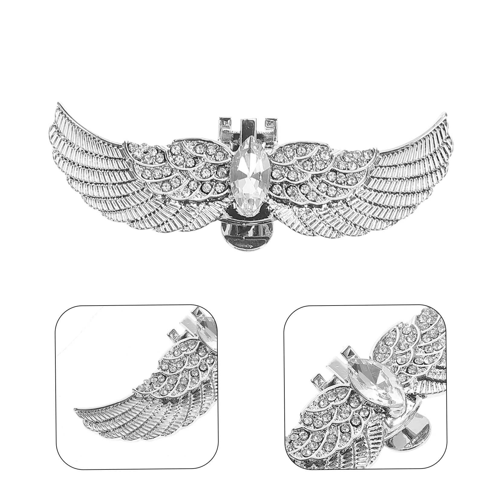 

2 pcs Crystal Accessories Removable Rhinestone Bridal Clips High Heels Diy Decorative Buttons Craft Decorations Zinc Alloy Angel