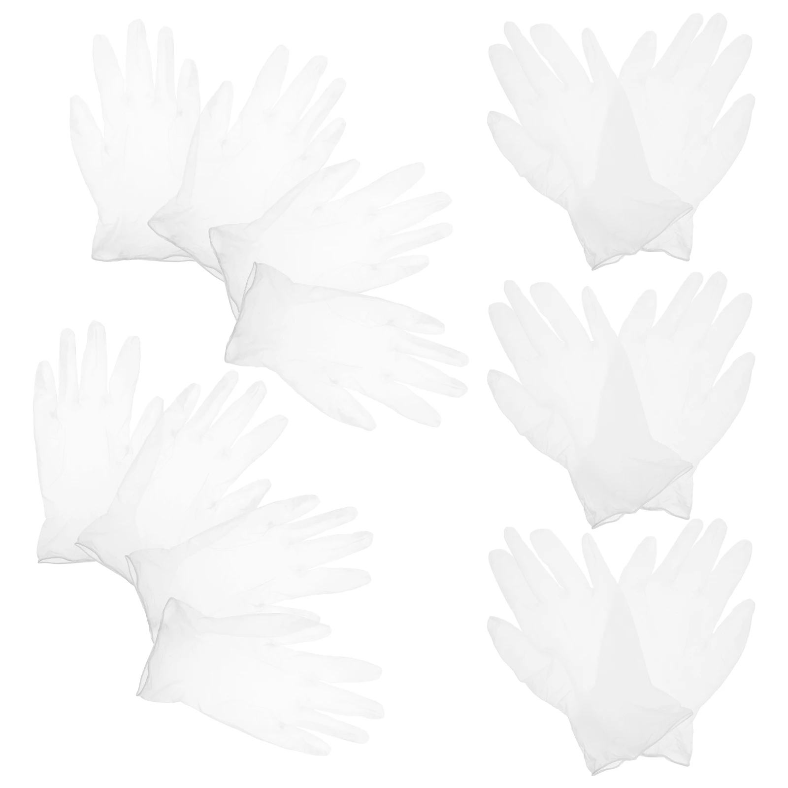 

100Pcs Disposable Pvc Protective Gloves For Baking Cooking Cleaning Multipurpose Tableware Food Preparation Gloves Size L