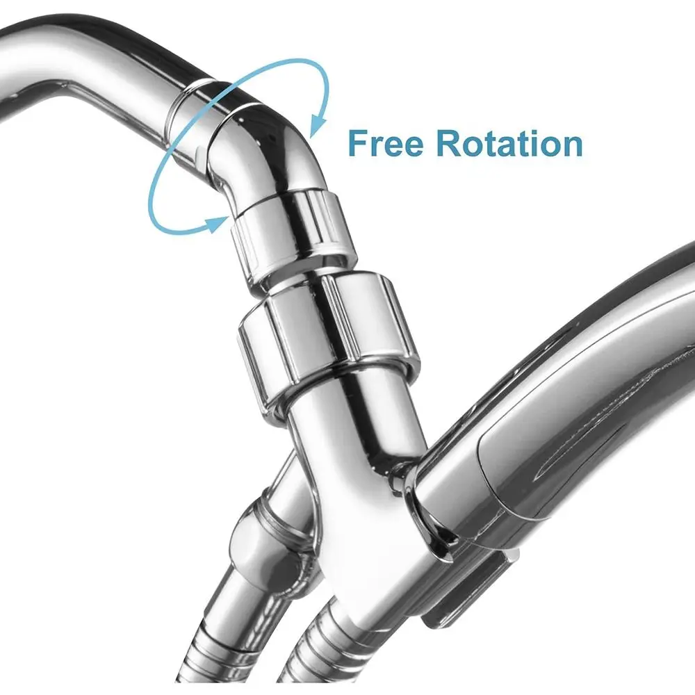 Picture 6: New Copper Shower Head Elbow Adapter 135 Degrees Silver Arm Angle Adapter Handheld Shower Head Connector