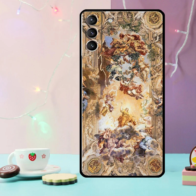 Renaissance art Painting Case For Samsung Galaxy S24 S21 S22 S23 Ultra Plus S20 FE S8 S9 S10 Note 10 20 Ultra Cover