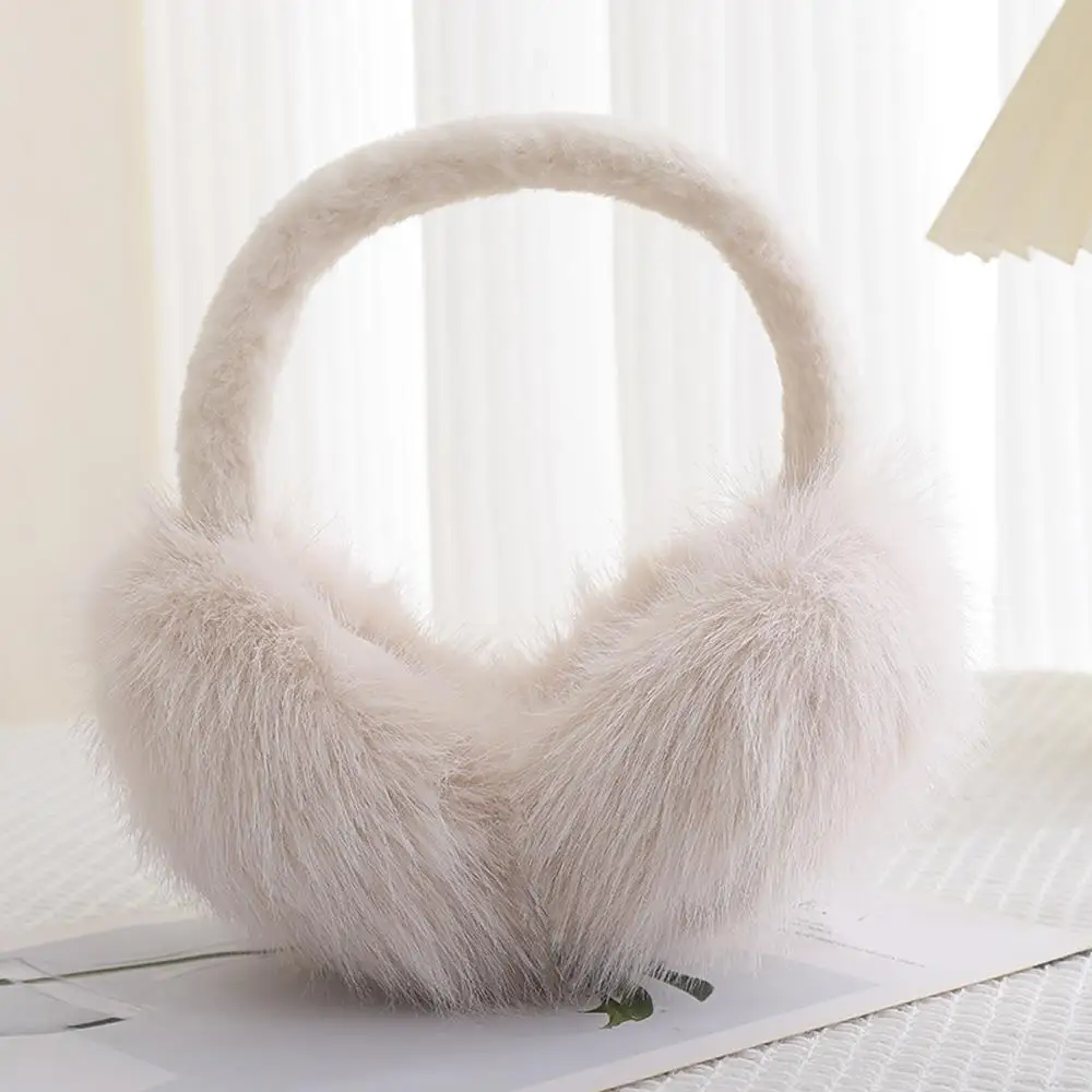 Moda macia pele do falso orelha mais quente inverno earmuffs para mulheres homens cor sólida earflap ao ar livre proteção contra frio orelha-muffs capa de orelha