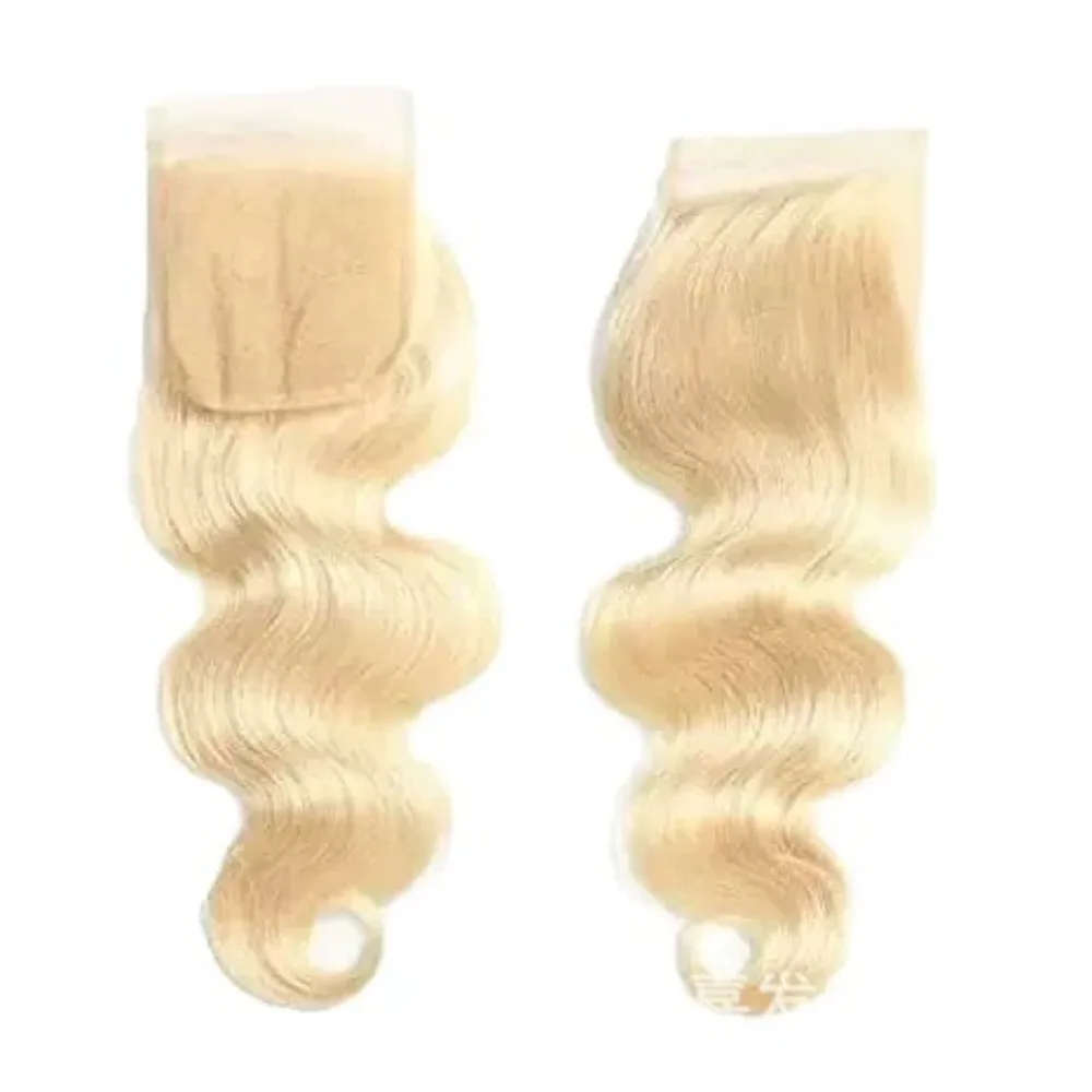 613 # 4x4-Spitzenverschluss, gewelltes Haar, kein Haarausfall, kein Verfilzen, Echthaar, 150 % Dichte, brasilianisches, unbehandeltes Remy-Haar, für den täglichen Gebrauch von Frauen. – Detail 5