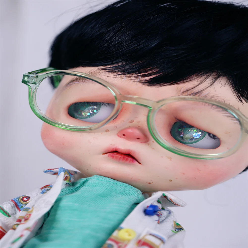 Blythes doll glasses fit in 1/6 fashion new macaron color retro art photo accessories colorful bezel color glasses sunglasses