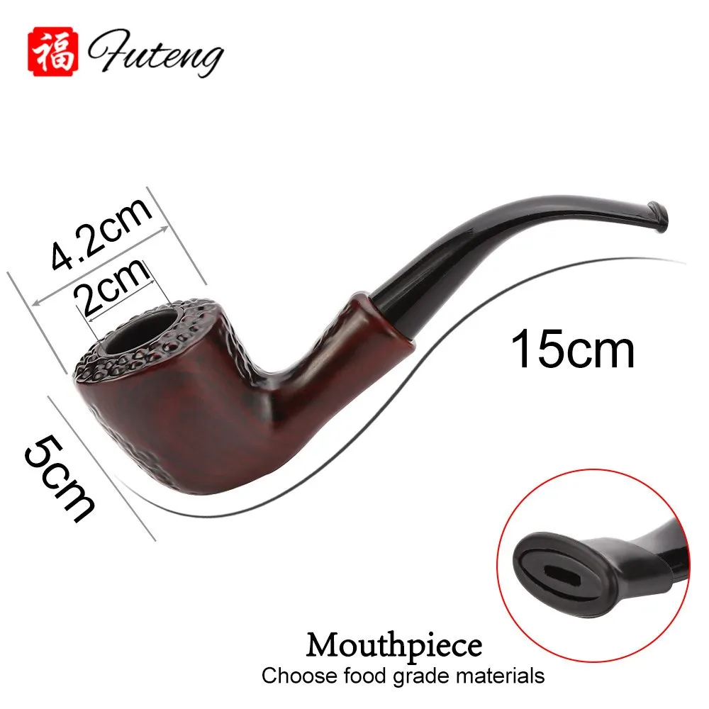 Ensemble de pipes à tabac portables, tuyau plié en résine, filtre Laguna ette, herbe, mini pipe à fumée incurvée, intérieur du maire, accessoires exquis pour fumer